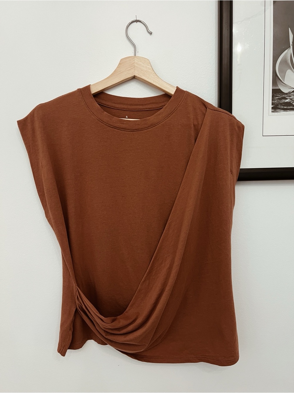 A New Day || Drape Detail Sleeveless Top